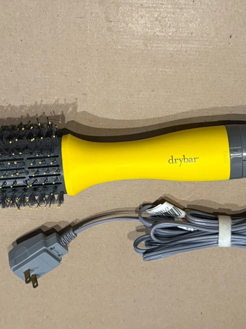 Drybar The Double Shot Oval Blow-Dryer Brush Yellow Volumizing Hair Styler